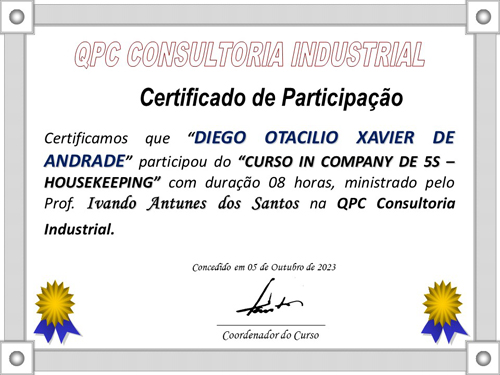 Certificado do Curso